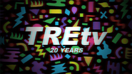 The original TREtv logo shown during the 20 Years Marathon.