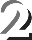 Sixth logo (number), in black and white.