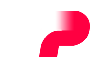 Шестой логотип с белыми надписями и розовой буквой P, надпись «TELEWIZJA POLSKA» наверху