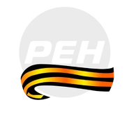Праздничный логотип ко Дню Победы (использовался в эфире с 3 по 9 мая 2014 года)