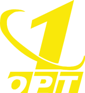 Третий логотип жёлтого цвета без чёрных теней