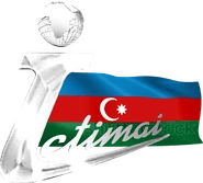 Первый логотип с флагом Азербайджана — другой вариант (2007-2013) (использовался на телевидении гимн)