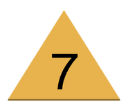 Число 7 в оранжевом треугольнике — знак возрастного ограничения для телезрителей от 7 лет в 2005-2011 годах