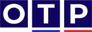 Третий логотип без расшифровки аббревиатуры «ОТР», но с триколором