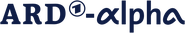 Логотип для ARD-alpha, зарегистрированный Bayerischer Rundfunk в Немецком ведомстве по патентам и товарным знакам в 2008 году