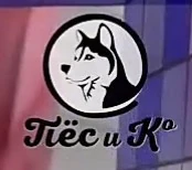 Второй логотип — белого цвета, с чёрным контуром с чёрным текстом, без надписи "Телеканал" и "Первый собачий", полупрозрачный (использовался в эфире)