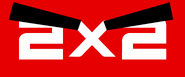 Восьмой логотип красного цвета с бровями