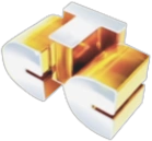 Седьмой логотип без теней — повёрнутый и полупрозрачный (использовался в эфире несколько раз и в других странах с 21 декабря 2009 по 1 сентября 2013 года)