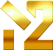 Первый логотип — с золотым градиентом (с 23 июня 2007 года — по 2012 года)