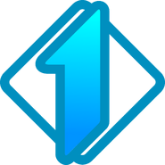 Второй логотип с голубой единицей