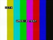 Настроечная таблица ICTV в 2001 году во время теста на спутнике «AMOS-2» в 2001 году