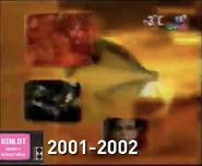 Расположение новогоднего логотипа (2001 — 2002)
