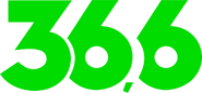 Первый логотип (светло-зелёная надпись «36,6»)