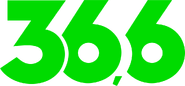 Первый логотип (светло-зелёная надпись «36,6»)
