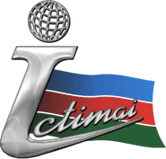 Первый логотип с флагом Азербайджана — другая версия (2007-2013) (использовался на телевидении гимн)