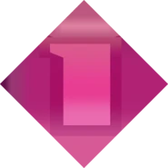 Четвёртый и седьмой логотип бордового цвета — миниверсия на фиолетовом ромбе (также использовался в заставках в 2010-2011 годах)