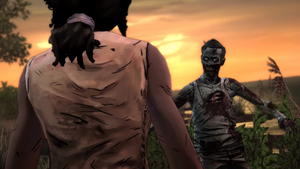 TWD Michonne - Encarando zumbi