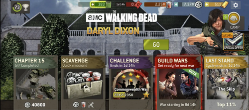 Chapter Missions when Normal Mode not yet completed