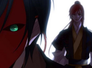 Jin Won appears behind Crimson Moon