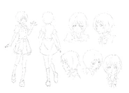 Concept artwork of Mina in The Animation