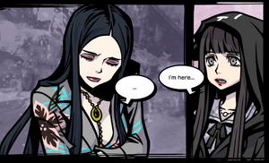 Shoka speaking to Ayano before her erasure.