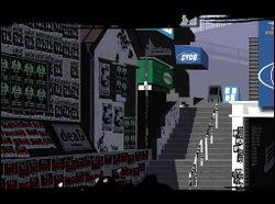 The Udagawa Back Streets as it appears in The World Ends With You