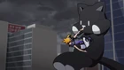 Neku rebounds off of Mr. Mew