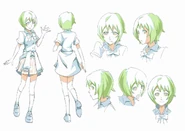Mina expression and turnaround cells from The Animation