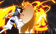 Neku using Fire Barriers