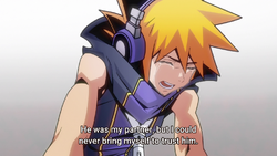 Neku mourning Joshua