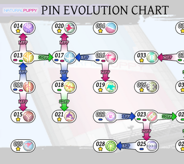 Evolution chart , Synergy chart , and Character Ability chart for