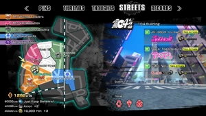 An overview of a Scramble Slam in the streets menu.