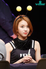 Chaeyoung at a fanmeeting