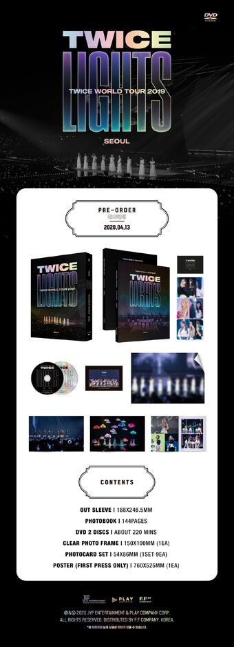 Twice Twice Lights World Tour 2019 DVD Twicelights Full Set