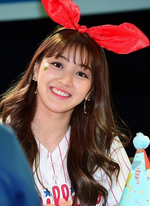 Jihyo at a fanmeeting