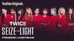 SK on X: All TWICE members with Seize The Light banner (in age order) 😊  #TWICE #트와이스 #SeizetheLight @JYPETWICE  / X