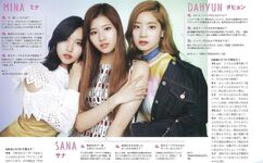 "Non-no July 2017" Mina, Sana, & Dahyun