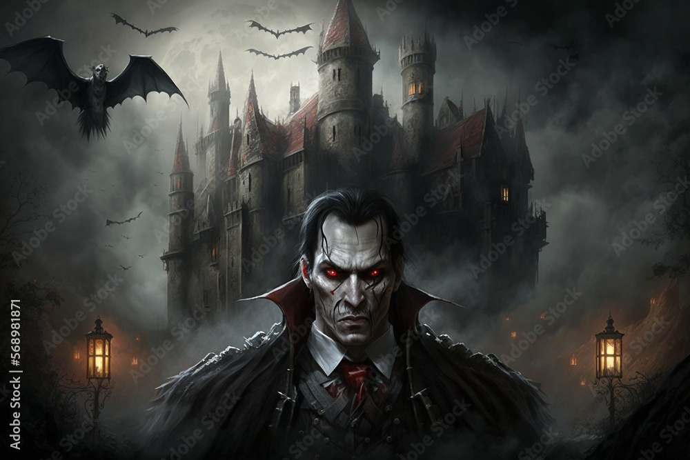 Fantasy Art - Dark Vampire Castle - Lore Wise Games, Fantasy Stock Art