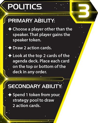 Politics (Strategy card) | Twilight Imperium Wiki | Fandom
