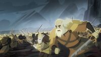 Einherjar charge into battle