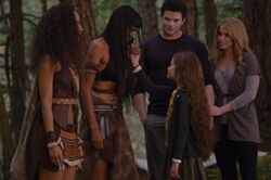 Zafrina and Senna say goodbye to the Cullens.