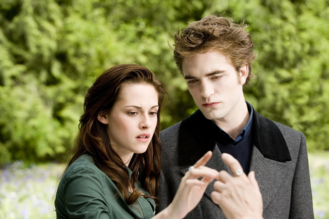 edward and bella in the meadow breaking dawn part 2