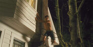 Jacob climbing to Bella's window