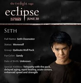 Seth Clearwater Twiligth Eclipse