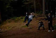 Kellan doing stunt work