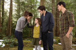 Bella, renesmee, edward y jacob