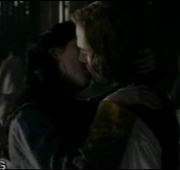 Jasper and Maria's kiss.