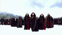 The Volturi arrive in Forks.