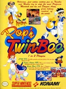 POP'N TWINBEE TWIN BEE KONAMI - Set Super Famicom Avec Tapis De Souris Et Crayon