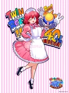 Original illustration of Pastel as a maid